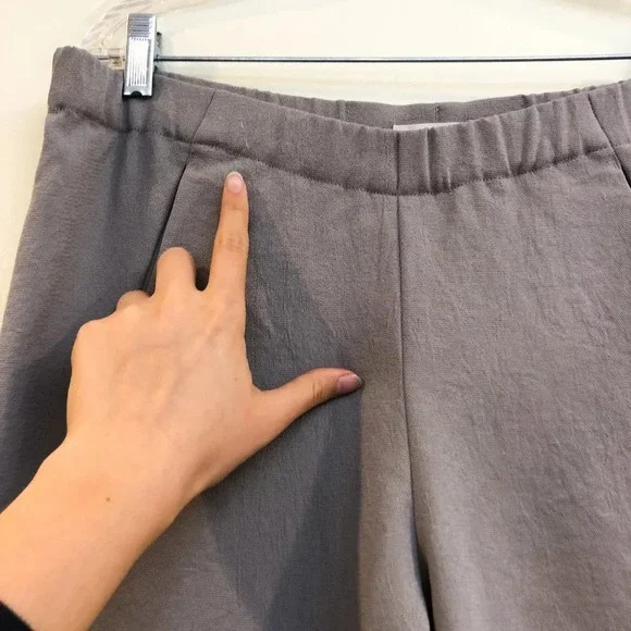 Babaton Japanese Polyester Oversized Cream Trouser Slim Dress Pants Women's S - Picture 6 of 12